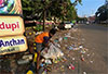 MCC had hard time removing waste dumped by the roadside between Kudroli and Lalbagh